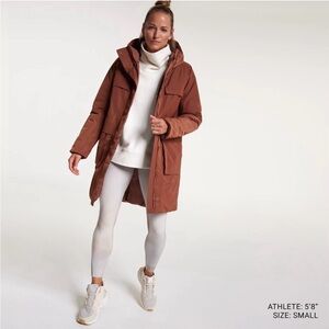 CALIA by Carrie Underwood Brown Puffer Coat